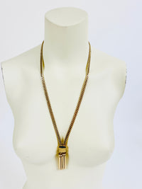 Vintage Adjustable Monet Tassel Necklace