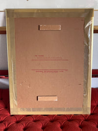 1970s Framed Art Mirror