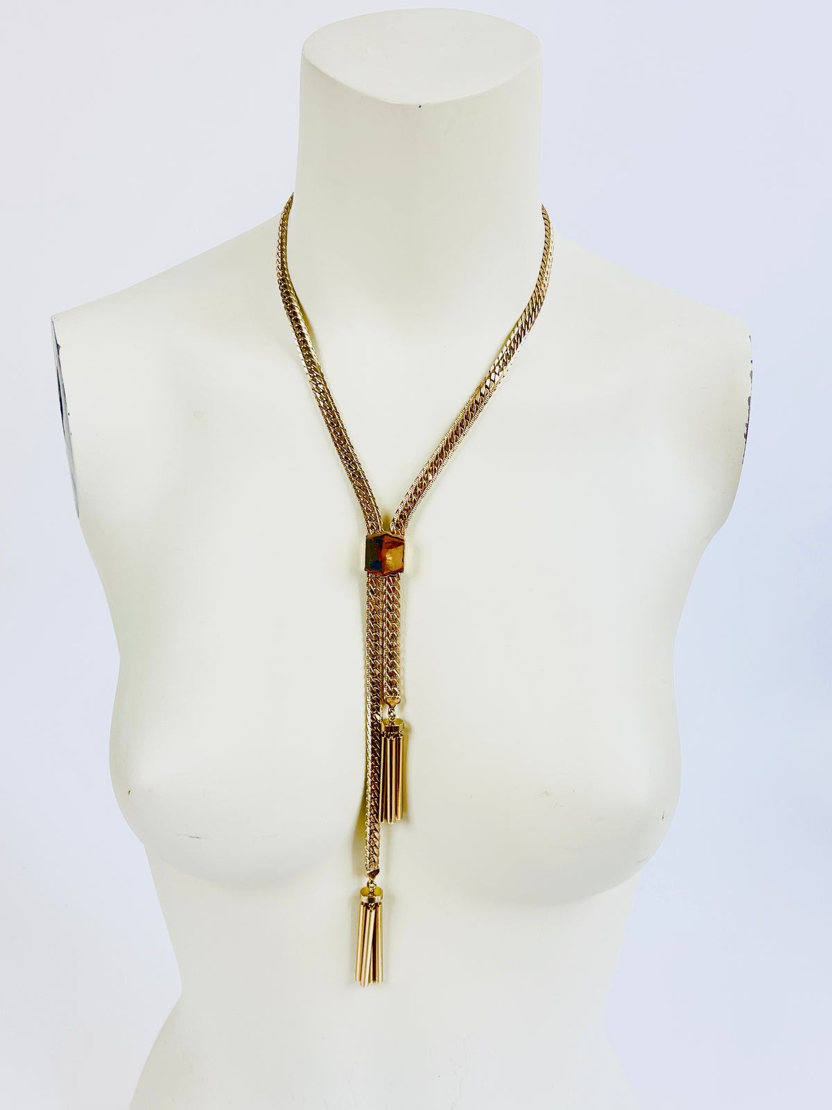 Vintage Adjustable Monet Tassel Necklace