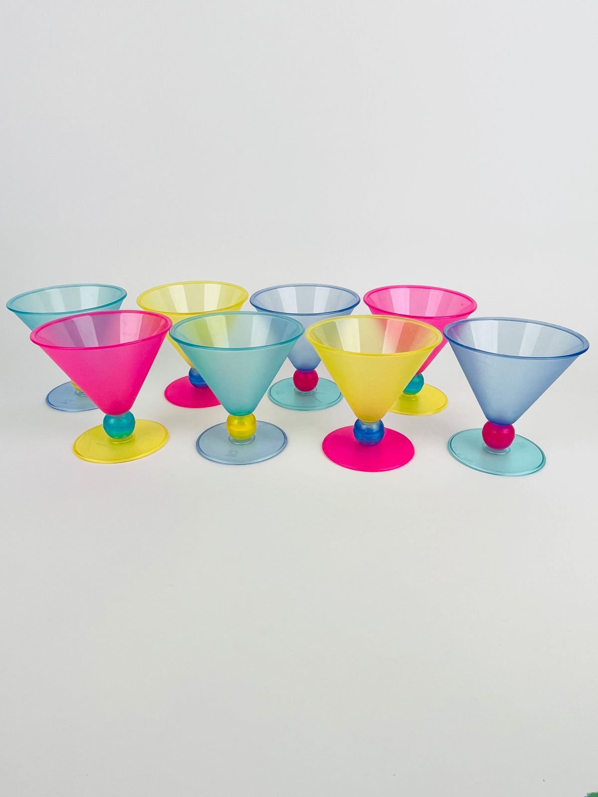 90s Memphis Style Cocktail Glasses