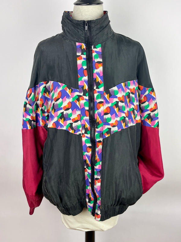 Vintage Silk Windbreaker Jacket
