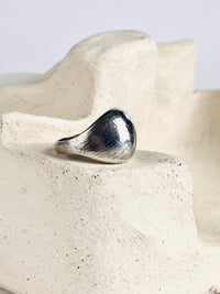 Modernist Sterling Dome Ring