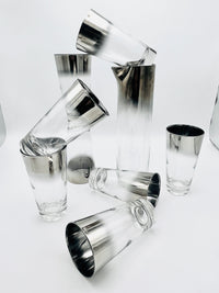 Vintage Silver Fade Cocktail Set