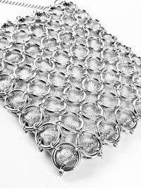 Vintage Silver Chain Mail Bag