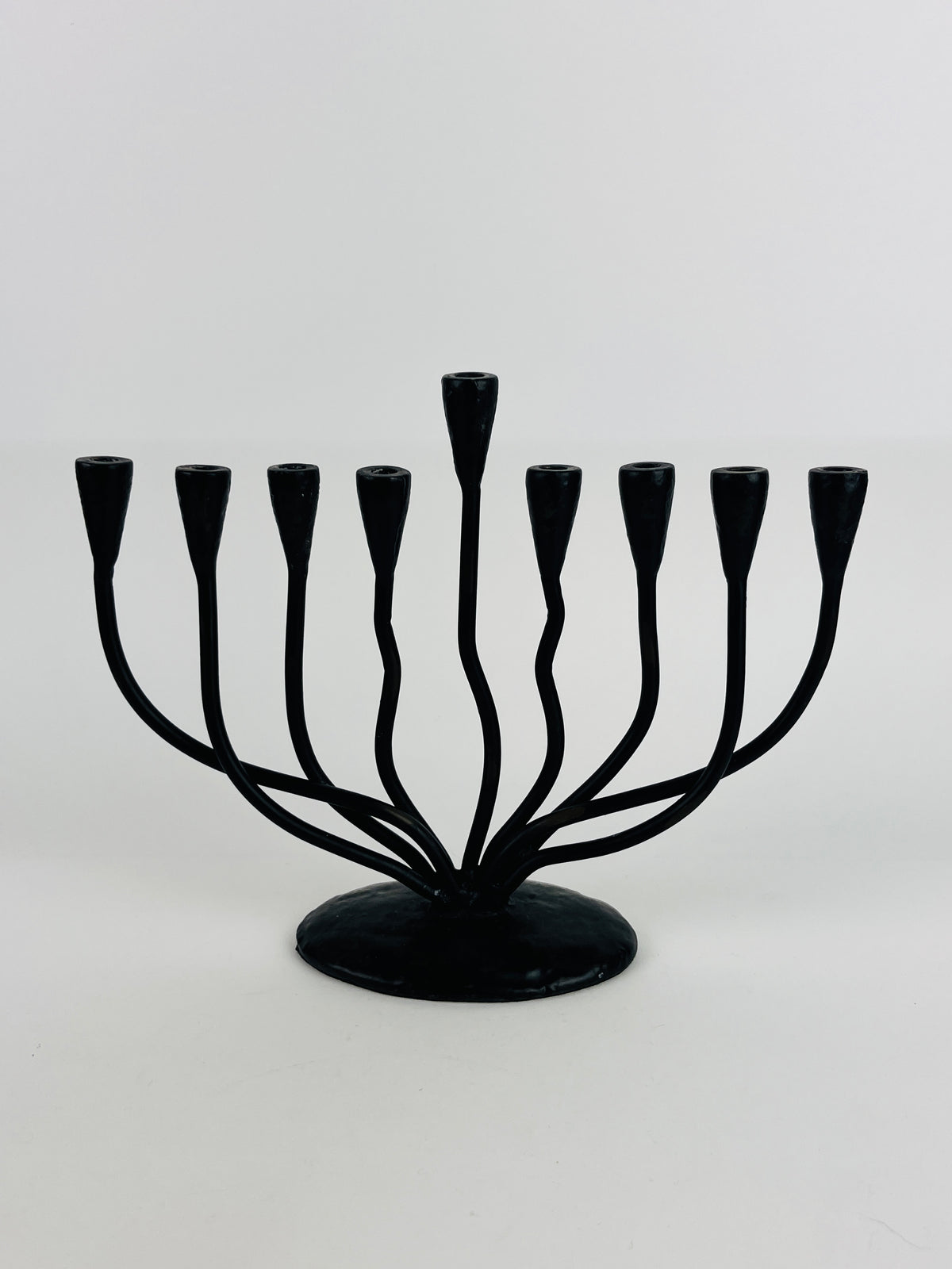 Modernist Wrought Iron Menorah