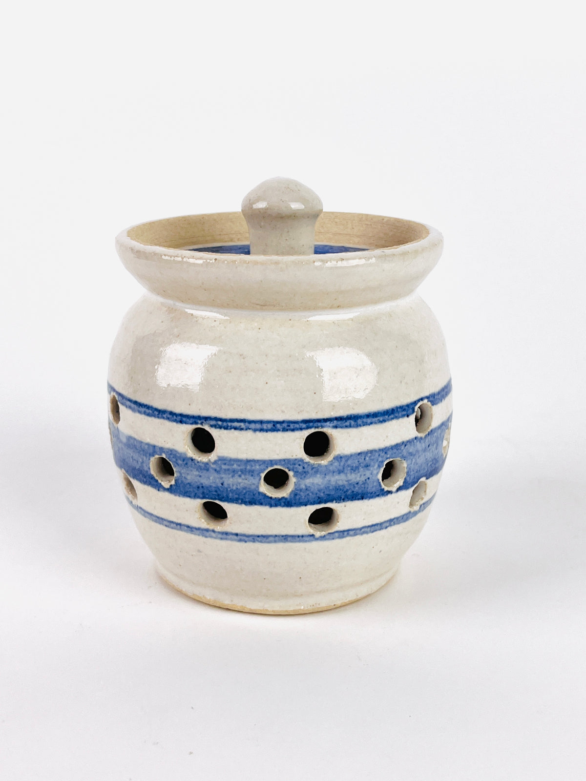 Handmade Stoneware Garlic Jar