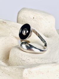 Modernist Sterling Silver Bypass Ring