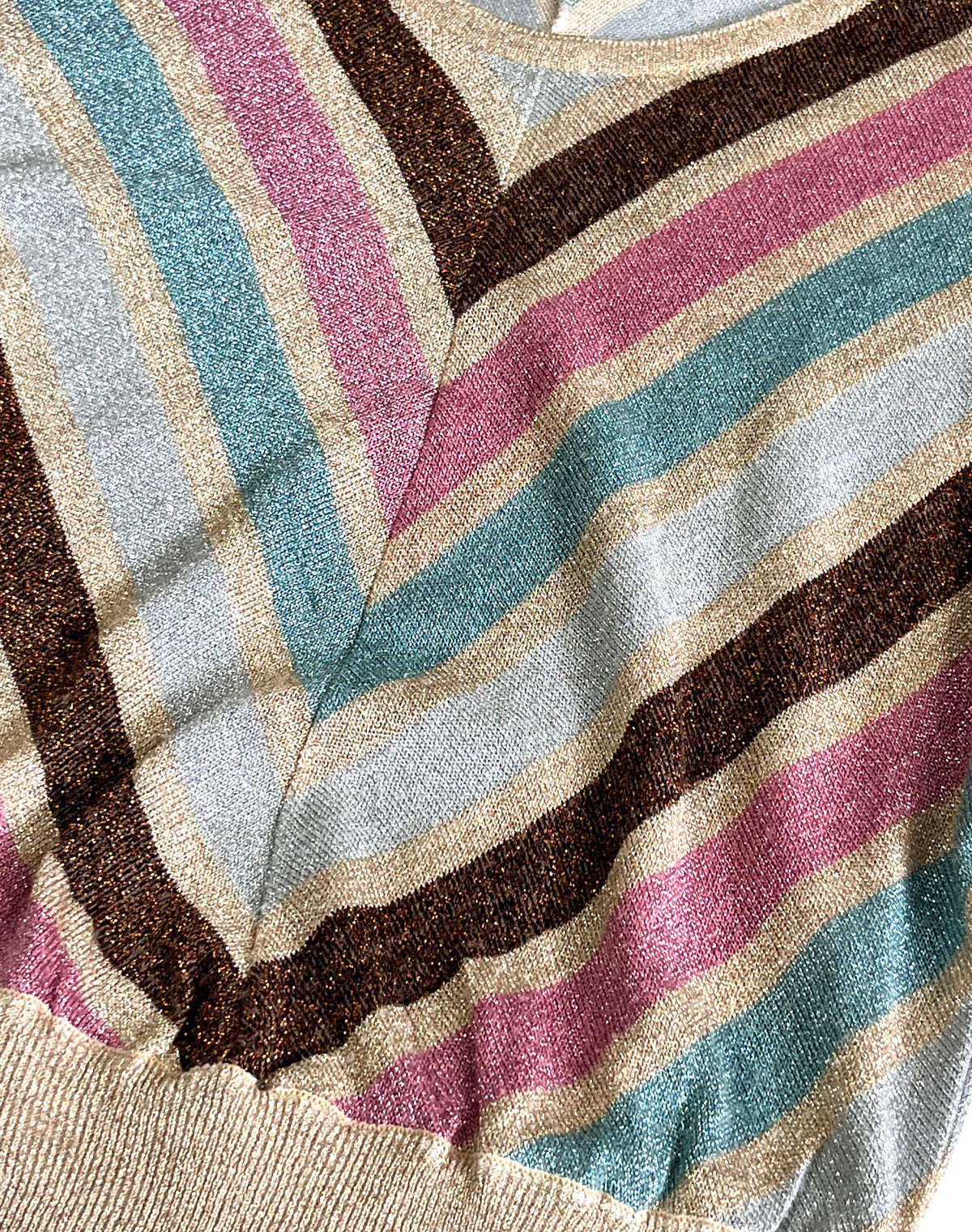 Vintage Chevron Sparkle Top