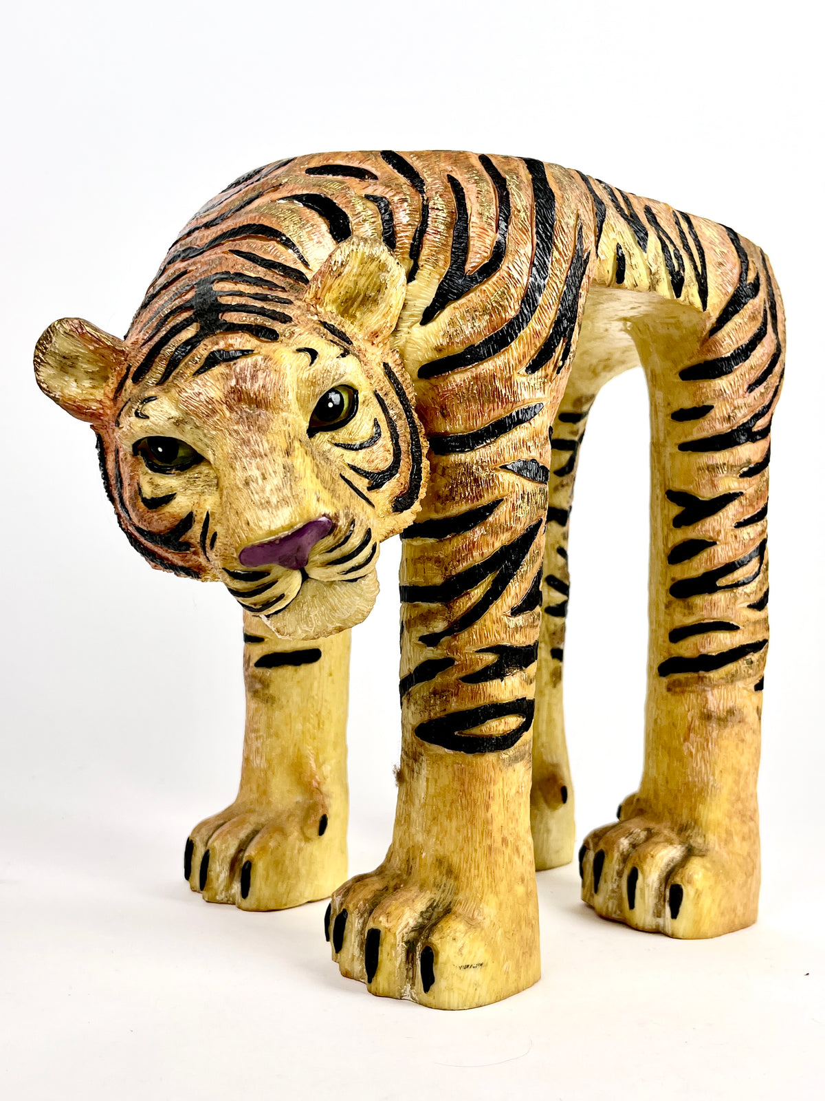 Vintage Tiger Plant Stand