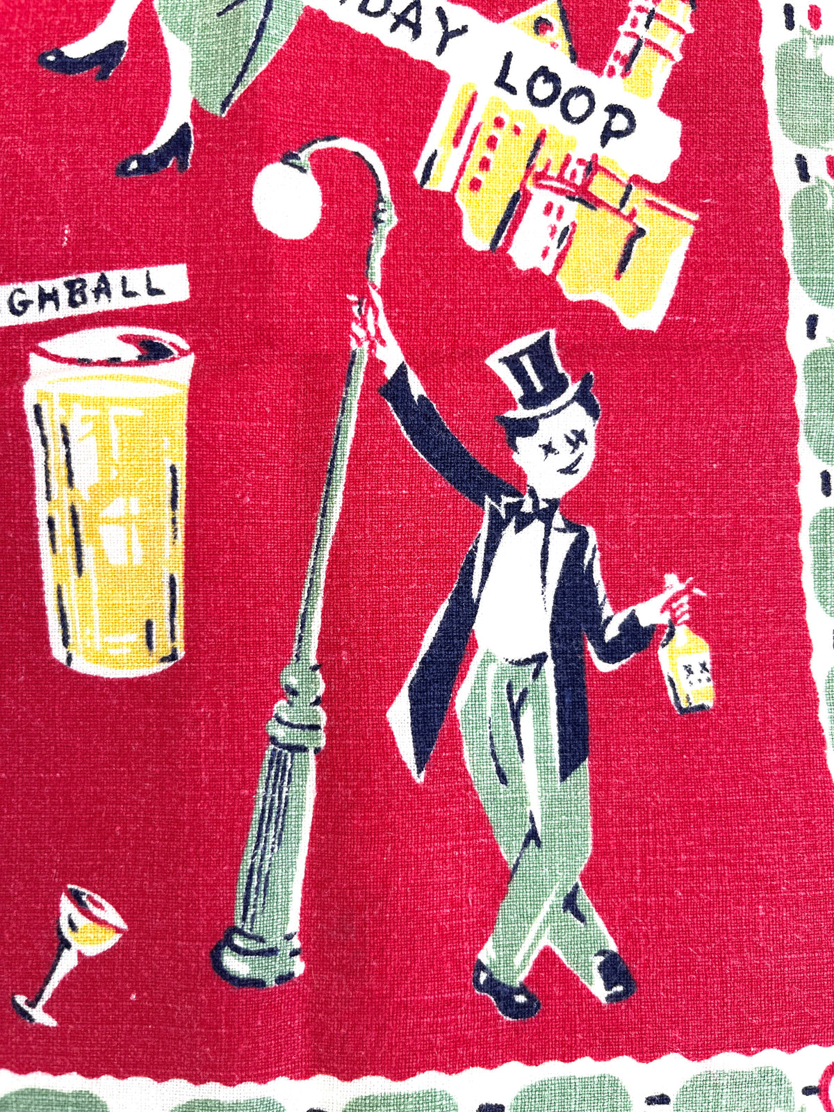 Vintage 1950s Mid-Century Bar Towel