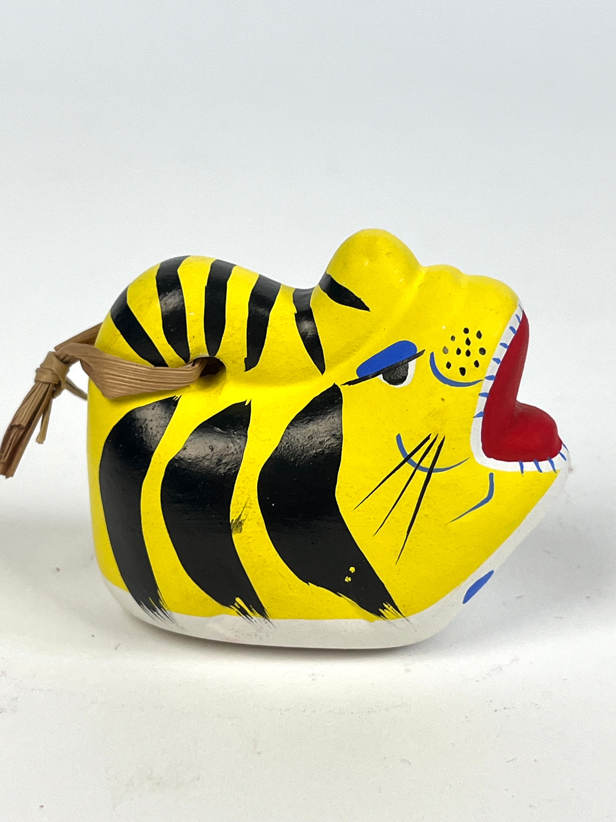 Vintage Japanese Zodiac Clay Bell - Tiger