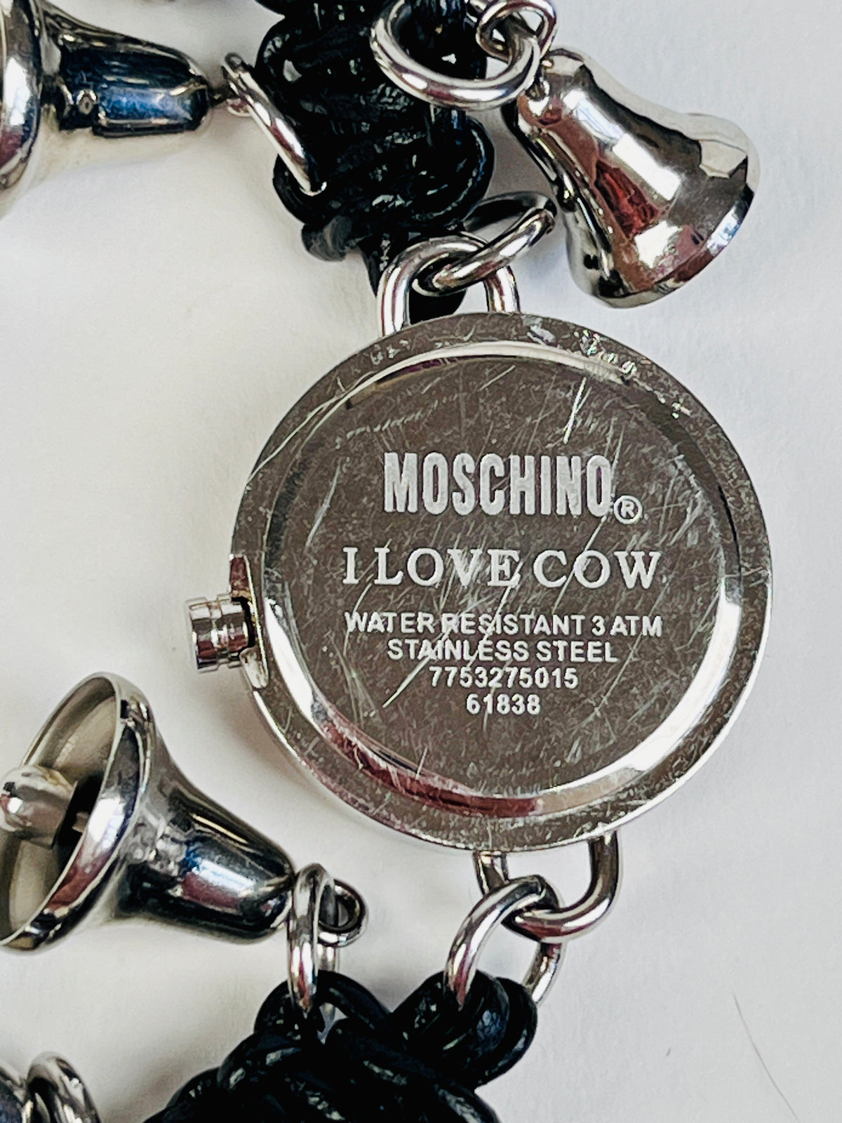 90s Moschino Hours & Minutes Watch and Desk Clock - “I Love Cow”