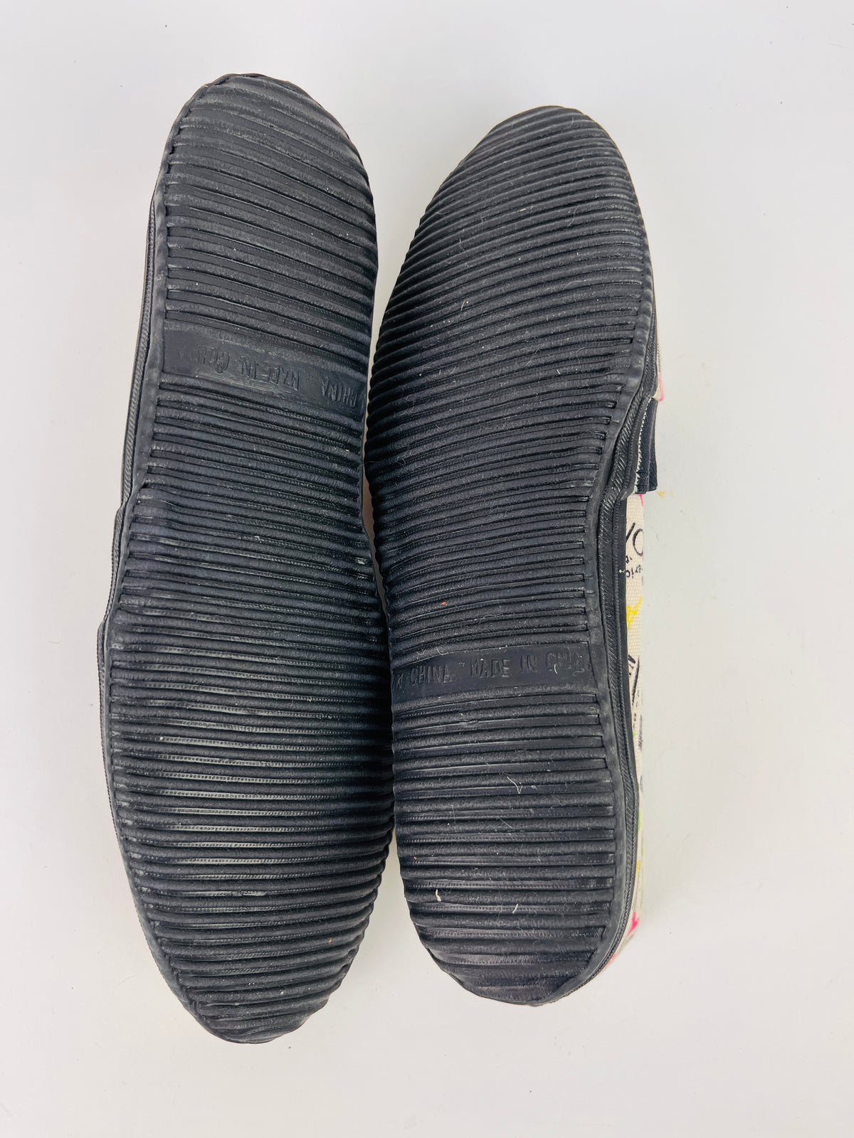 Vintage 90s Printed Canvas Shoes