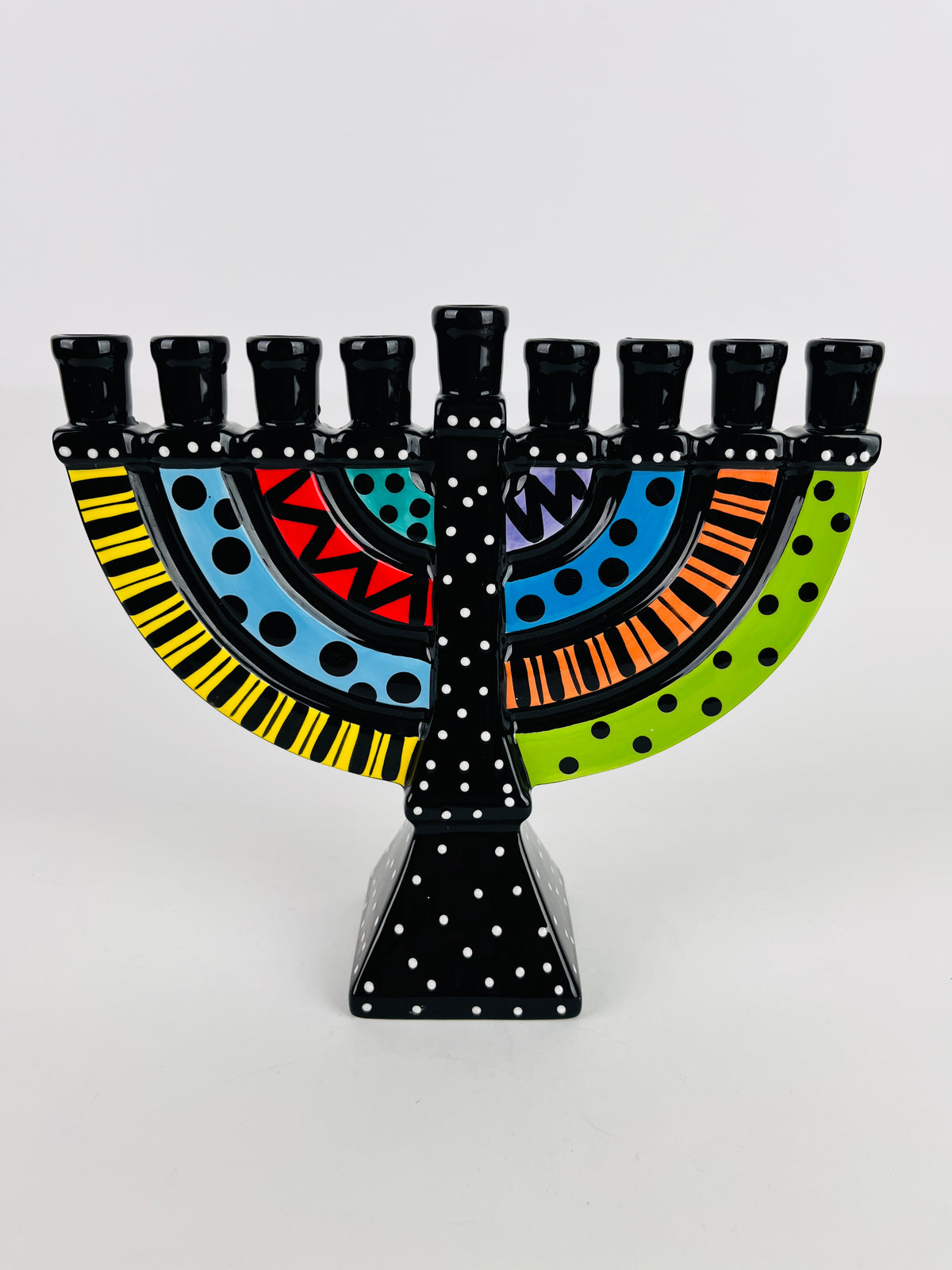 Postmodern Ceramic Menorah