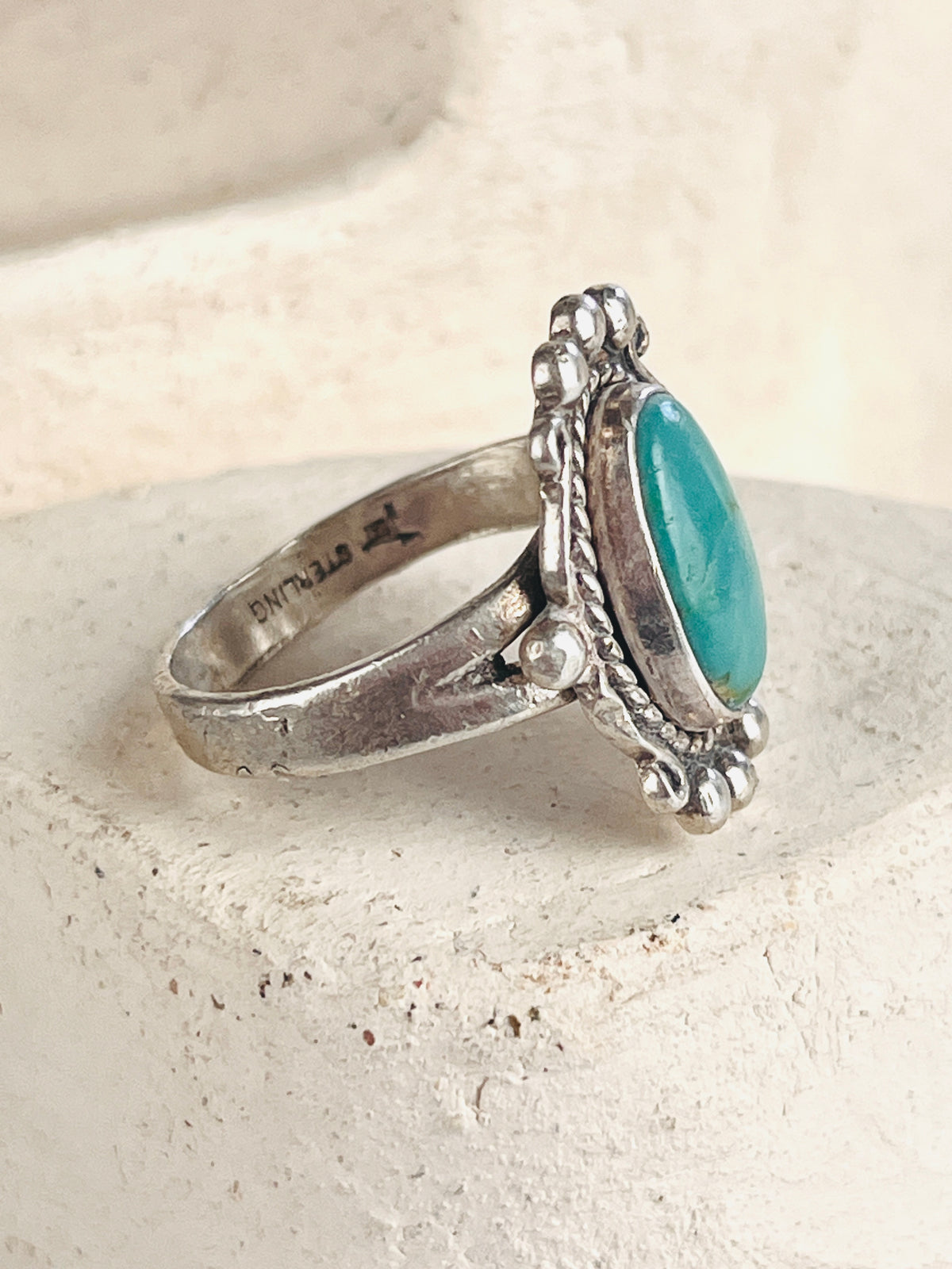 Vintage Navajo Sterling & Turquoise Ring