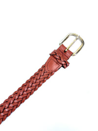 Vintage Braided Leather Belt