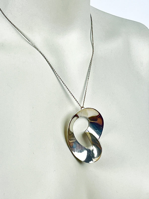 Sterling Silver Modernist Necklace
