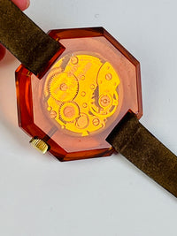 Vintage Swiss Made Lucite Watch by Lucerne