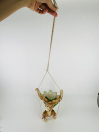 Rare Vintage Fitz & Floyd Hanging Monkey Planter