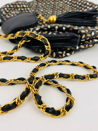 Vintage Silver, Gold & Black Bag