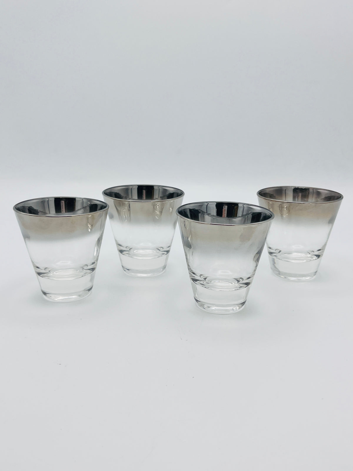 Vintage Silver Fade Shot Glasses