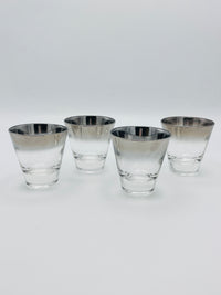 Vintage Silver Fade Shot Glasses