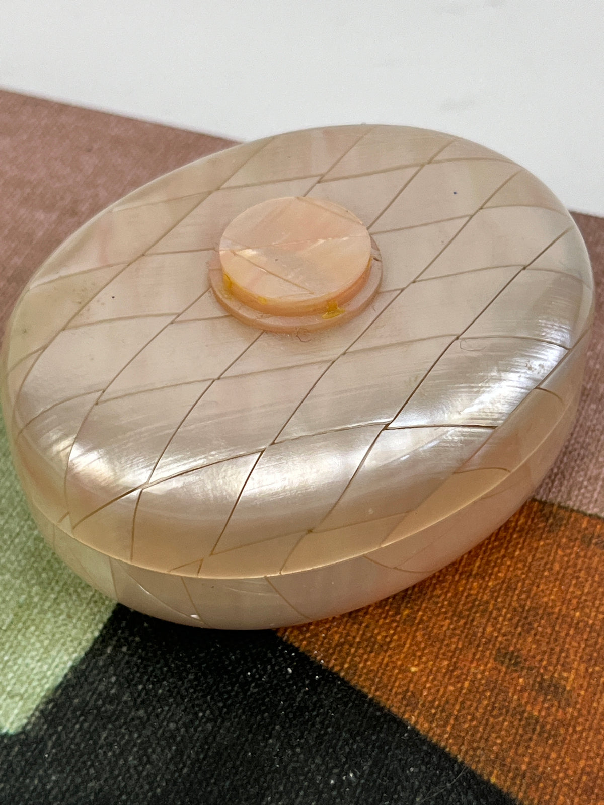 Vintage Italian Mother of Pearl Lidded Box