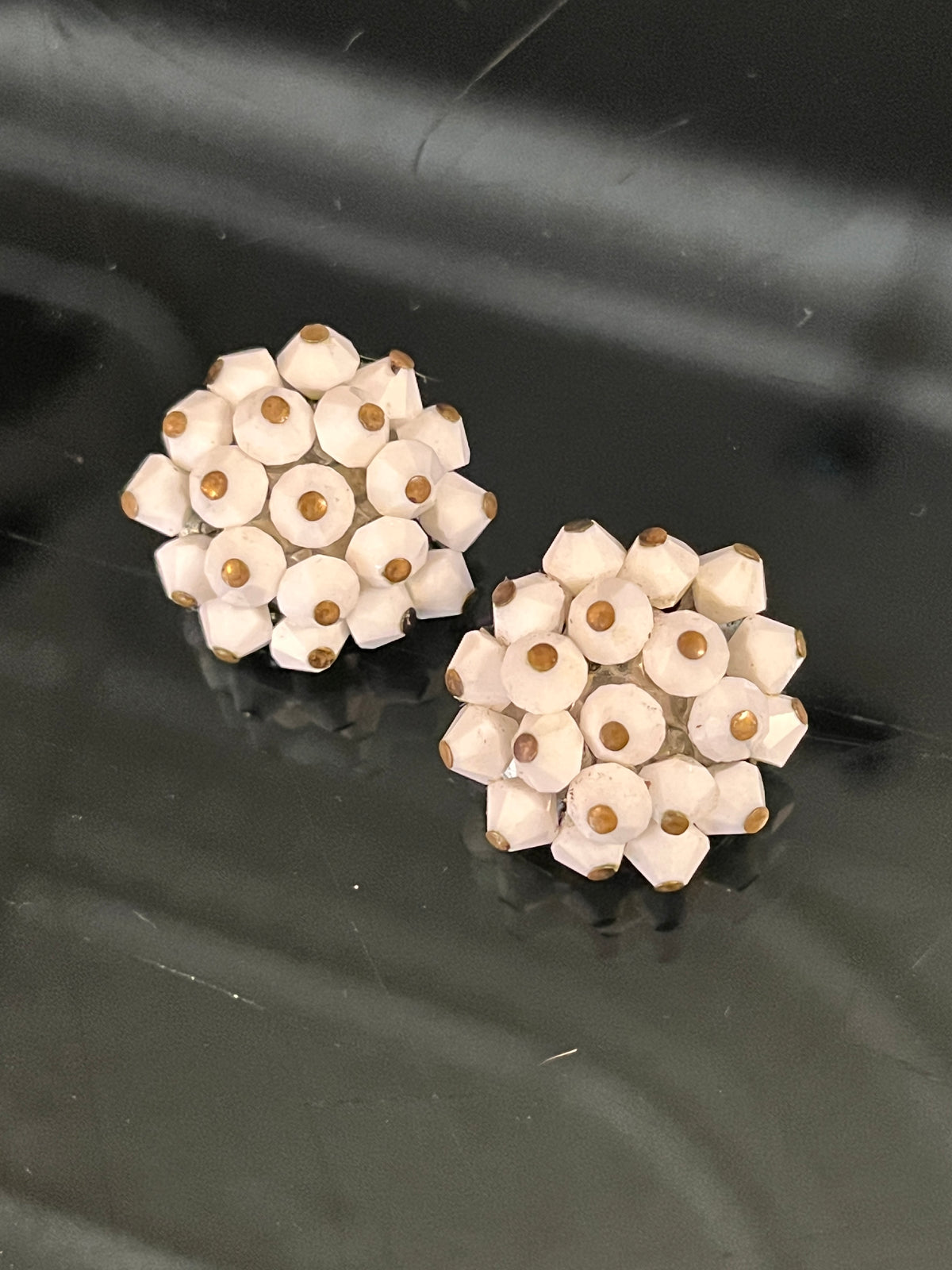 White Bead Clip-Ons