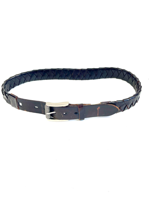 Vintage Woven Leather Belt