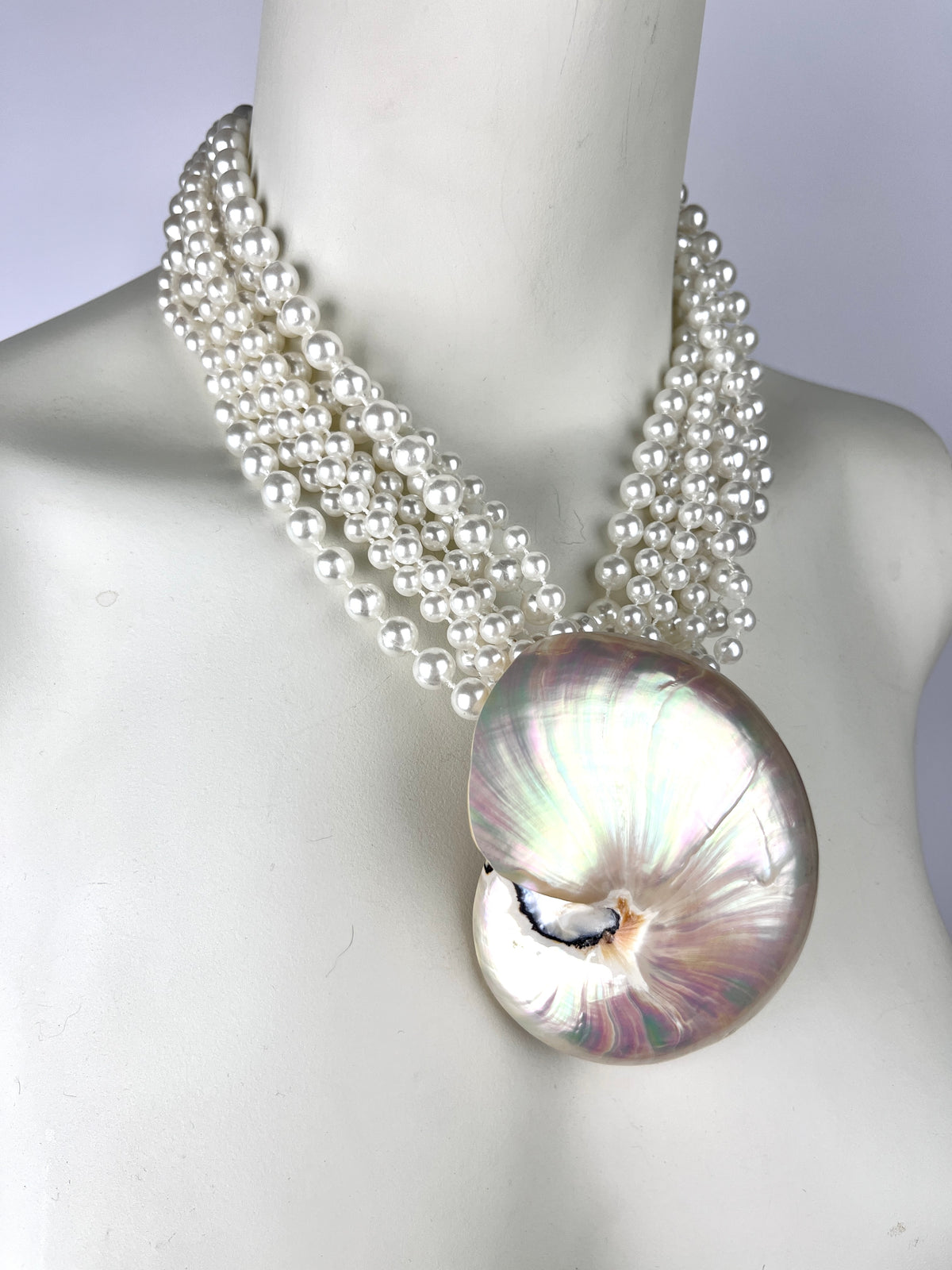 Vintage Nautilus Shell Necklace