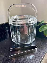 Vintage Lucite Lidded Ice Bucket by Grainware
