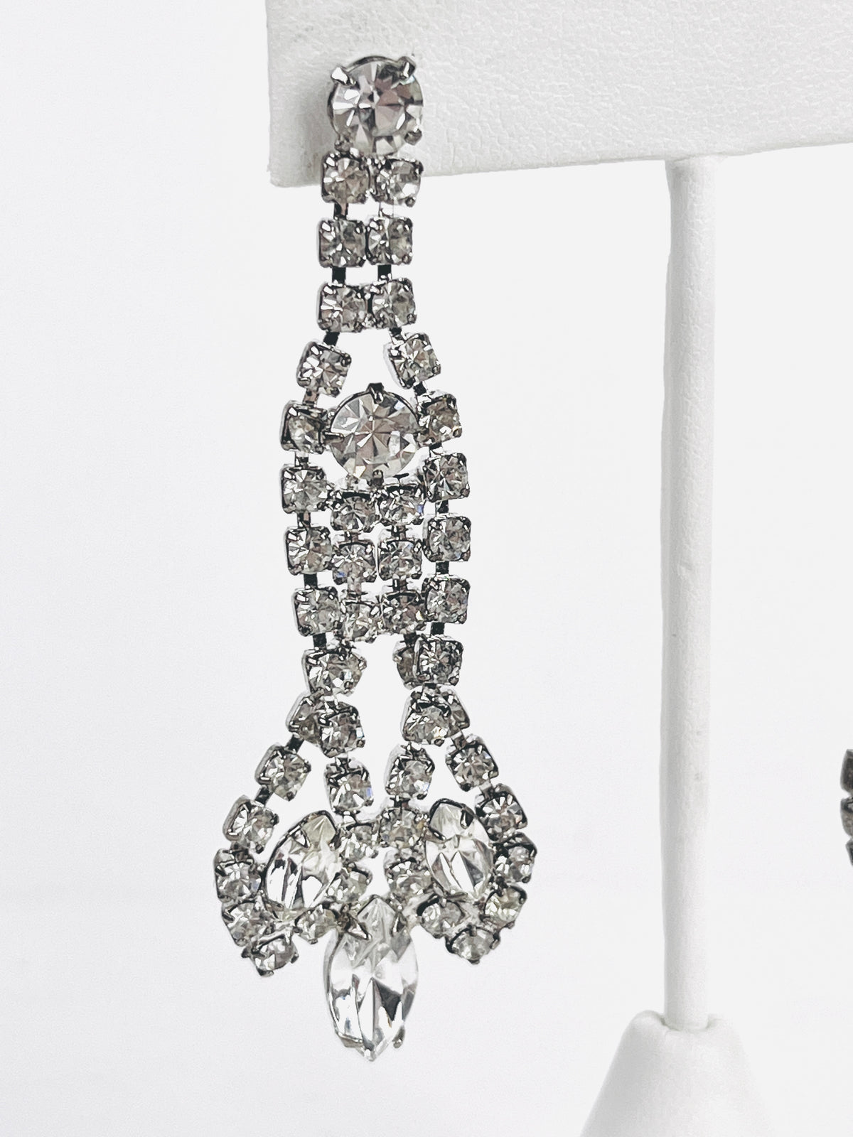 Vintage Rhinestone Drop Earrings