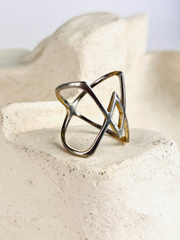Sterling Silver Cage Ring