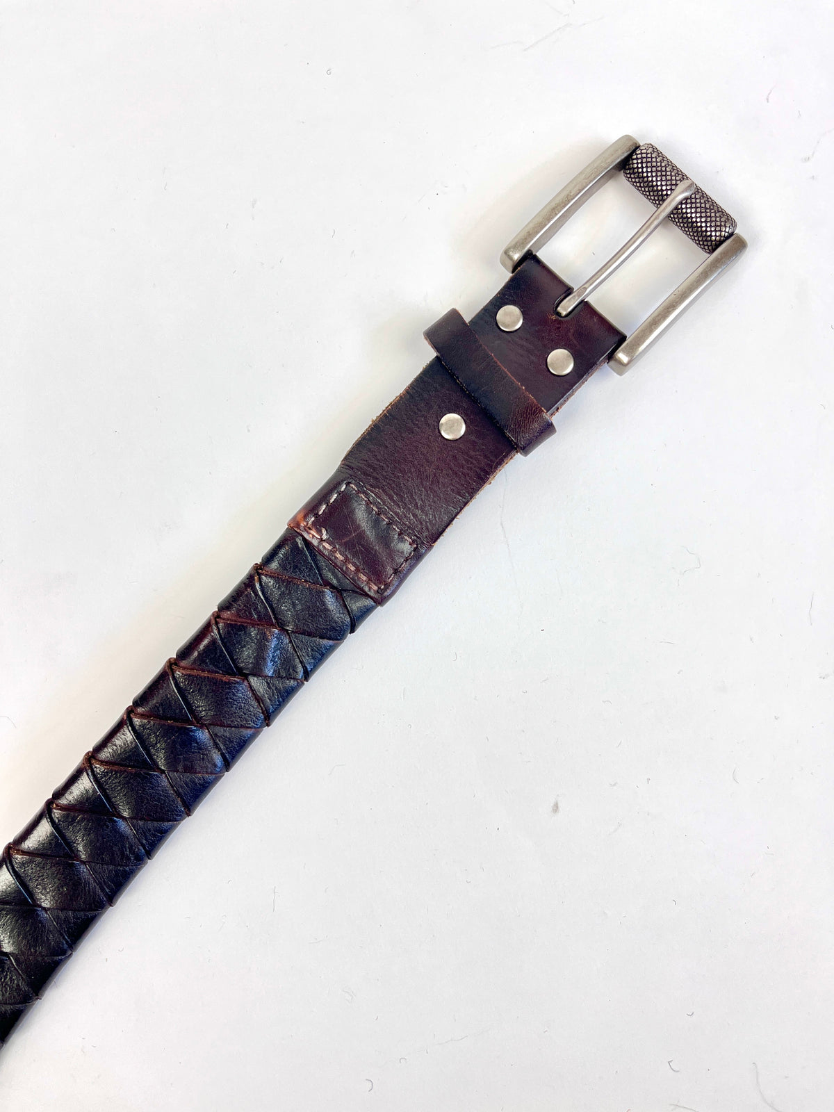 Vintage Woven Leather Belt