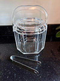 Vintage Lucite Lidded Ice Bucket by Grainware