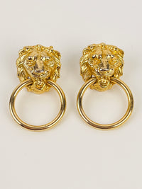 Vintage Lion Doorknocker Earrings