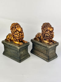 Vintage Hollywood Regency Lion Bookends