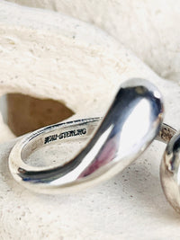 Modernist Sterling Silver Bypass Ring