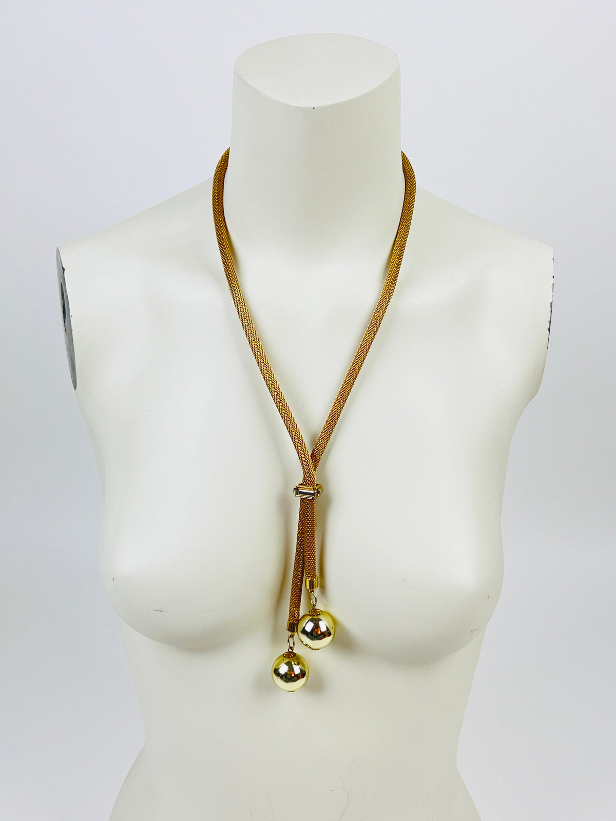 Vintage Adjustable Bauble Necklace