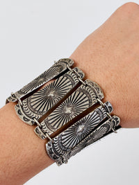 Vintage Stamped Metal Bracelet
