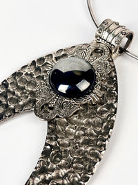 Vintage Silver Tone Hematite Necklace