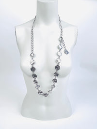 Vintage Silver Tone Chain Belt