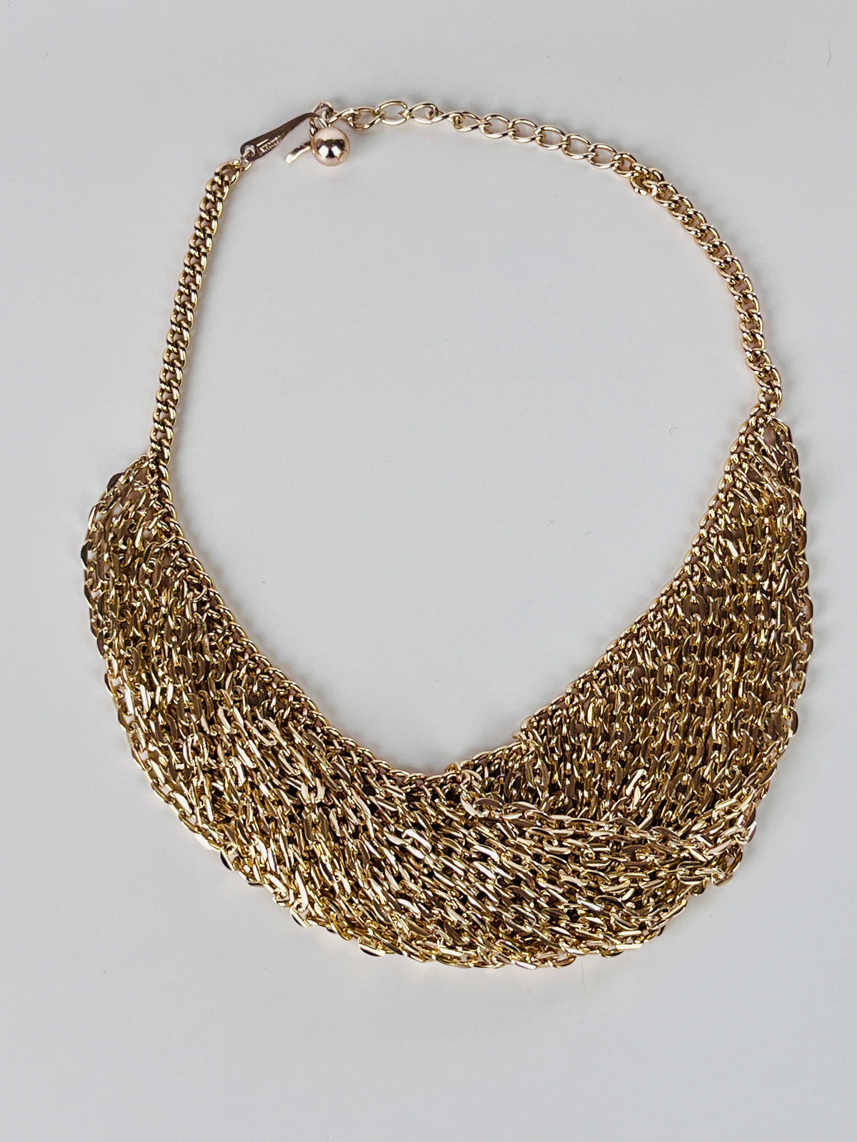 Vintage Multi-Chain Bib Necklace