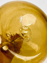 Vintage Amber Blown Glass Pitcher