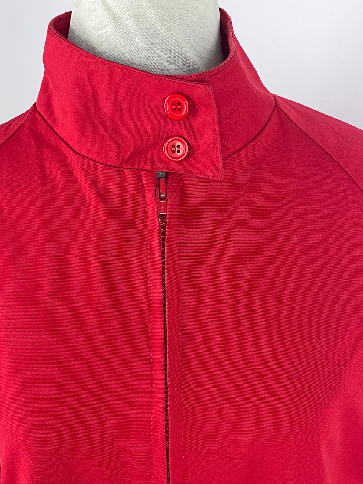 Red Vintage Jacket with Plaid Lining