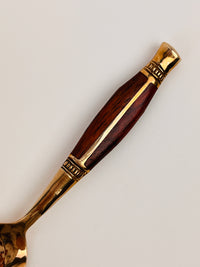 Bronze & Teak Demitasse Spoons