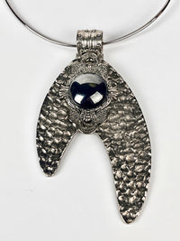 Vintage Silver Tone Hematite Necklace