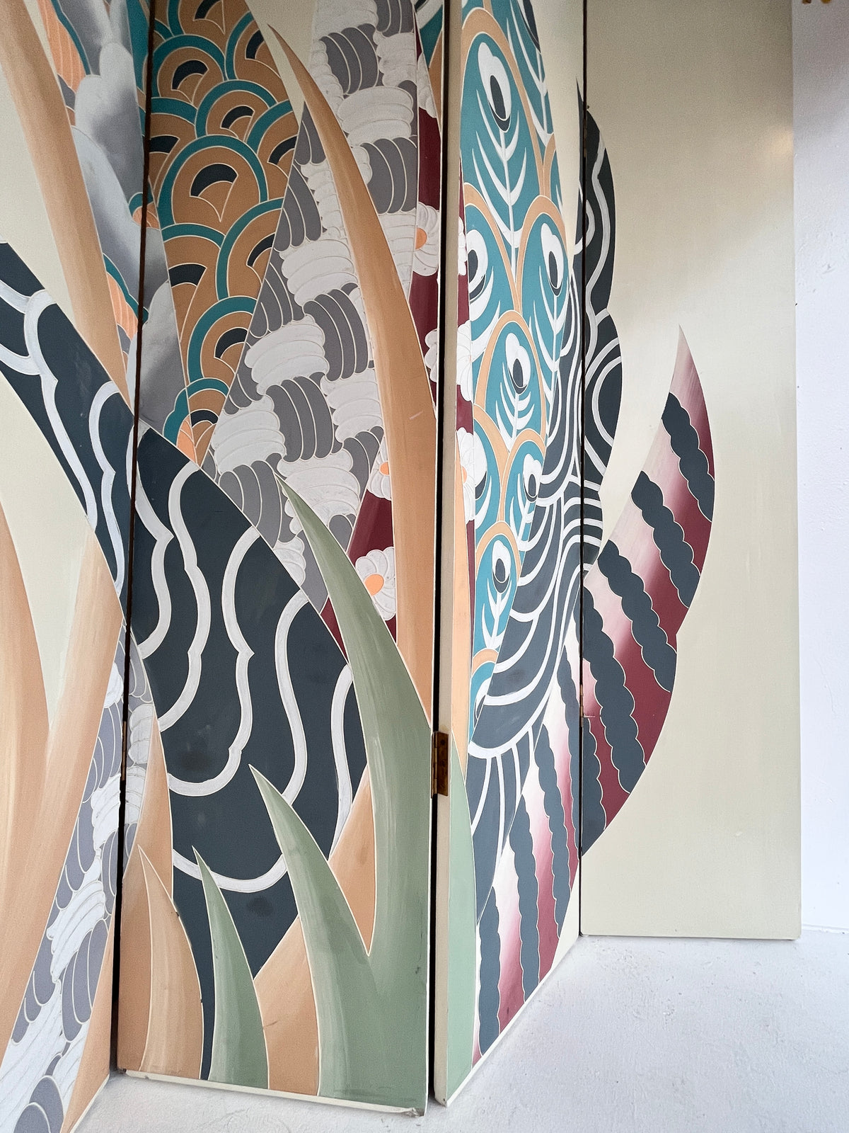 Vintage Art Deco Revival Postmodern Room Divider