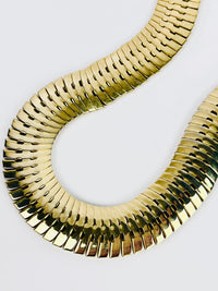 Vintage Gold Tone Collar Necklace