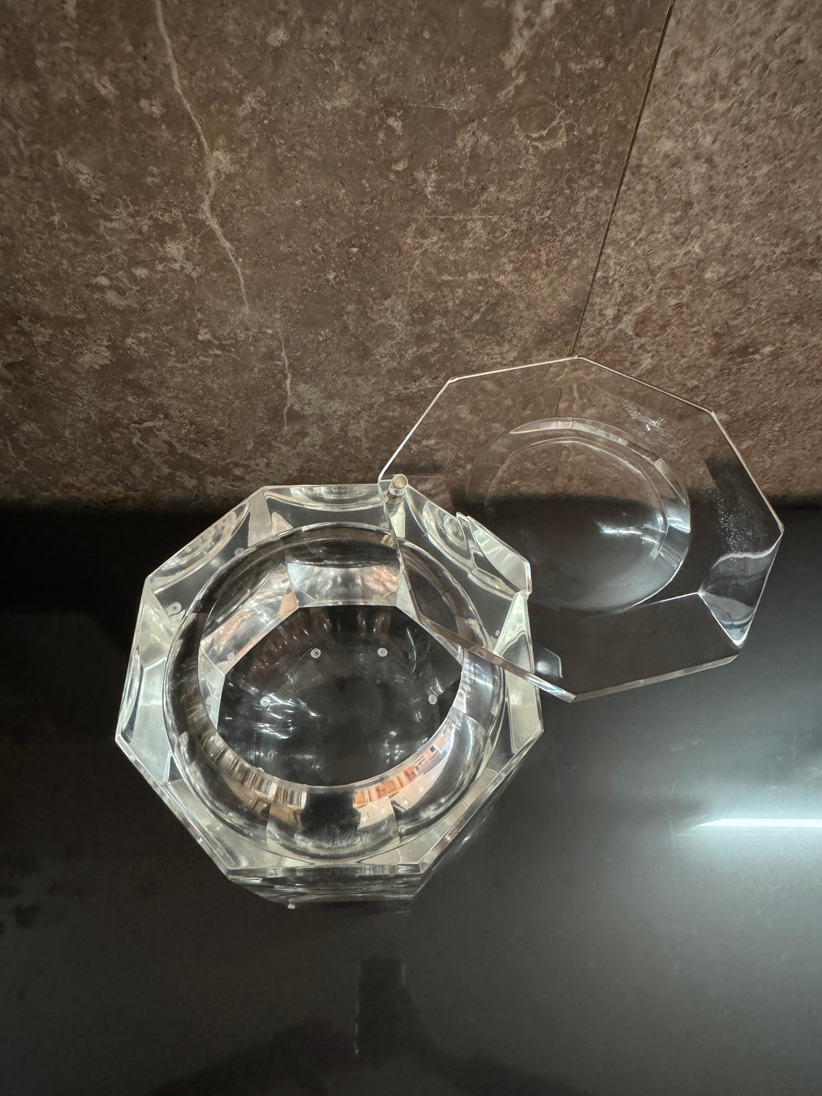 1970s Vintage Alessandro Albrizzi Lucite Ice Bucket